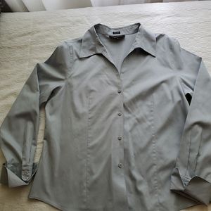 Dressy grey button down shirt